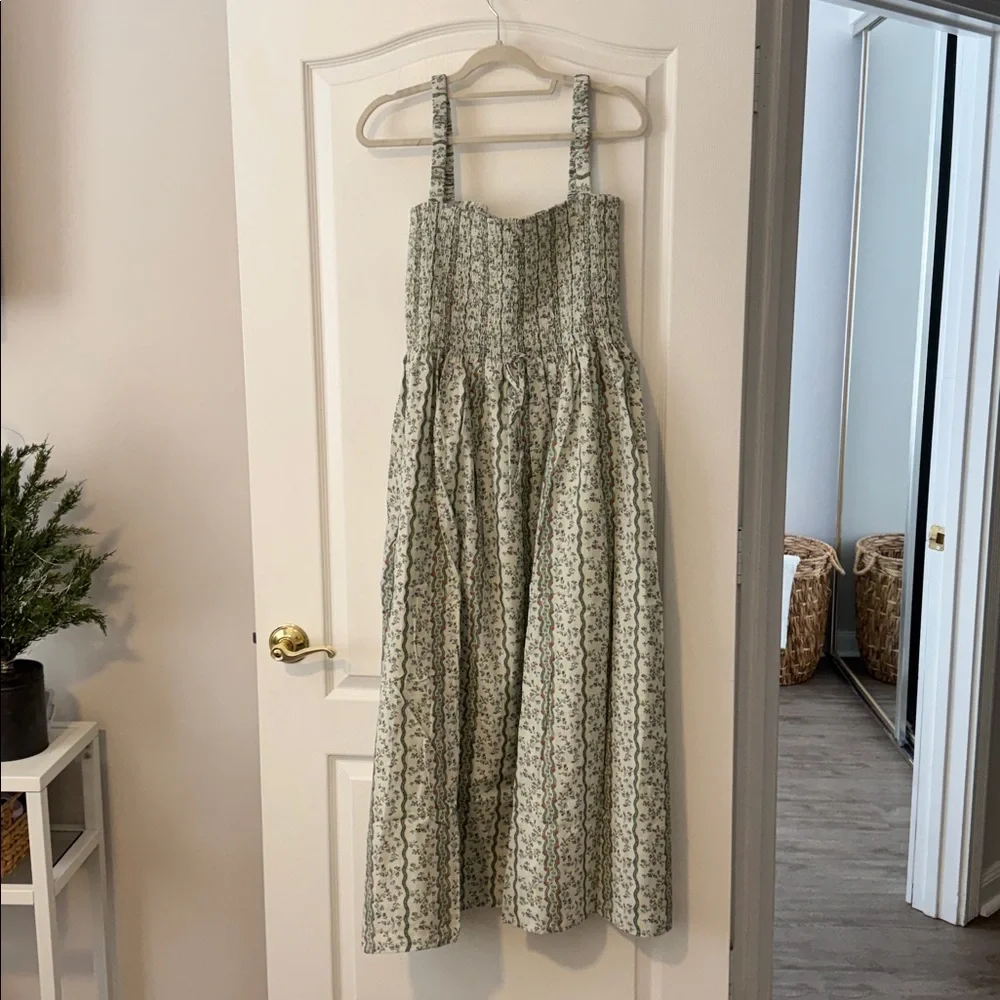 Hill House Home The Anita Nap Dress - Green Provence Floral Size MGreen Provence - Picture 5 of 6